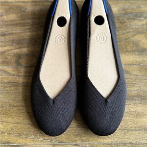 Rothy’s The Flat, Black Solid, Size 8